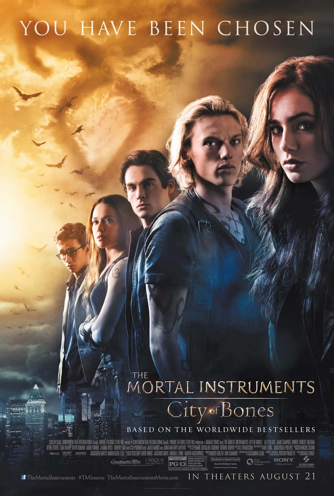 The Mortal Instruments City Of Bones 2013 Dual Audio in 720p BluRay